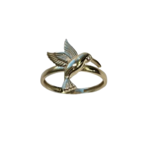 Anillo de Colibrí en Oro 14K